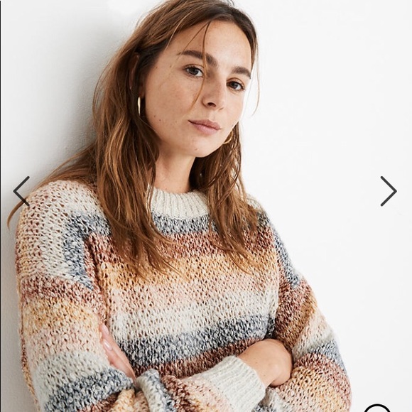 Madewell Sweaters - NWT Madewell Baez pullover Sweater in marled fog S